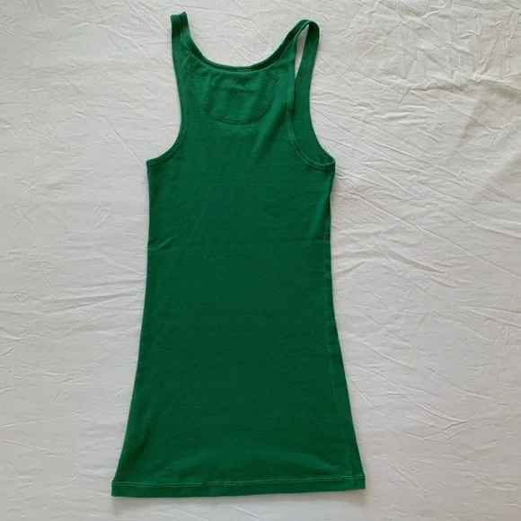 Abercrombie Ribbed Green Tank Top Juniors - Picture 4 of 15